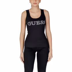 Top logo strassé coton   -  Guess jeans