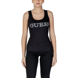 Top logo strassé coton   -  Guess jeans