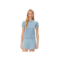 T shirt Guess Femme Active Bleu Coton
