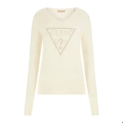Pull logo triangle femme Guess Miriam