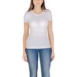 TShirt MC coton logo strass  -  Guess jeans
