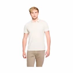 Polo - Guess - Homme - Logo 4G - Blanc - Coton