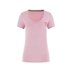 T-shirt col V mini triangle femme Guess