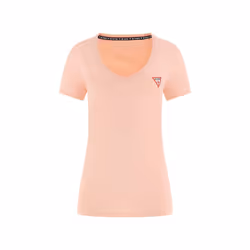 T-shirt col V mini triangle femme Guess