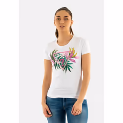 TShirt MC coton logo strass  -  Guess jeans