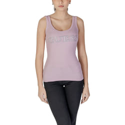 Top logo strassé coton   -  Guess jeans