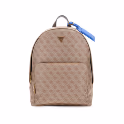 GUESS Sac à dos pour ordinateur portable brun clair marron - Milano Backpack Beige / Brown / Blue 300557