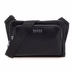 GUESS Sac banane noir pour homme - Milano Flat Bumbag 300461