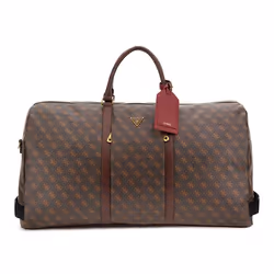GUESS Sac de voyage brun foncé brun clair pour homme - Pisa Double Zip Weekender Brown / Ochre / Burgundy 300545