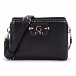GUESS Sac à épaule bandoulière noir pour femme - Nastra Mini Crossbody Top Zip XS 298267