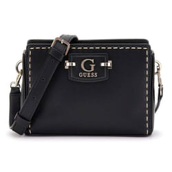 GUESS Sac à épaule bandoulière noir pour femme - Nastra Mini Crossbody Top Zip XS 298267