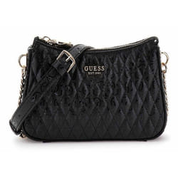 GUESS Sac à épaule bandoulière noir pour femme - Betula Mini Crossbody Top Zip 302622