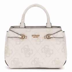 GUESS Sac à épaule bandoulière crème vieux rose pour femme - Lorelei Mini Satchel Bag Bone Logo 302650