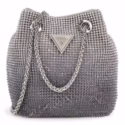 GUESS Sac de soirée argent pour femme - Zalina Mini Pouch 302696