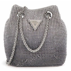 GUESS Sac de soirée argent pour femme - Zalina Mini Pouch 302696