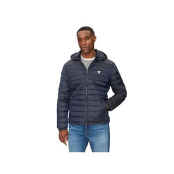 Doudoune Guess Homme Triangle G Bleu Polyester