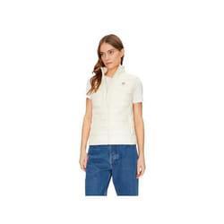 Doudoune sans manche Guess Femme Mini triangle Blanc Synthétique