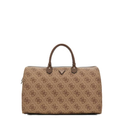 GUESS Sac de voyage brun clair marron pour femme - Weekender Duffel Bag Latte Logo / Brown 300182