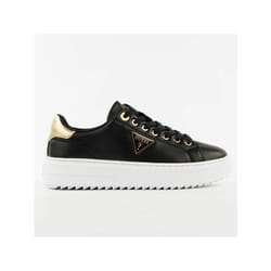 Basket Guess Femme Denesa Noir cuir