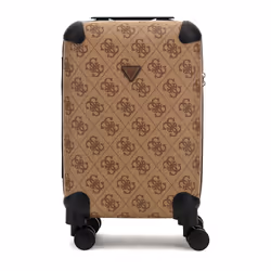 GUESS Valise brun clair marron pour femme - 18 In 8-Wheeler S Latte Logo / Brown 301555
