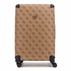 GUESS Valise brun clair marron pour femme - 28 In 8-Wheeler Exp. L Latte Logo / Brown 301538