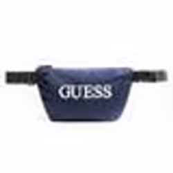 Sac banane Guess Homme quarto imprime logo Bleu Synthétique