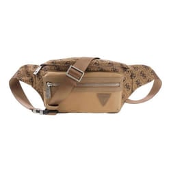 GUESS Sac banane brun clair marron pour homme - Berlin Bumbag M Beige / Brown 333141