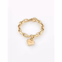GUESS Falling In Love, Bracelet à mailles, Hearts & Love, Femelle, Acier inoxydable