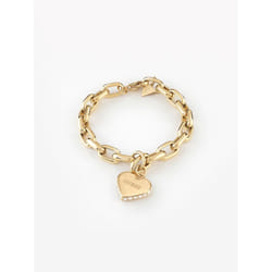 GUESS Falling In Love Bracelet à mailles Hearts & Love Femelle Acier inoxydable