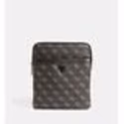 GUESS Sac à épaule bandoulière noir gris foncé pour homme - Vezzola Smart Crossbody Flat Bag Dark Black 201682