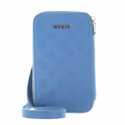 GUESS Sac téléphone portable gris bleu pour femme - Double Phone Pouch Slate 206003
