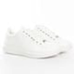 Basket - Guess - Homme - Vibo Classic triangle logo - Blanc - cuir