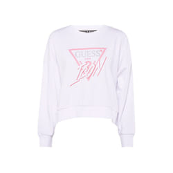 Sweatshirt coton col rond femme Guess Icon