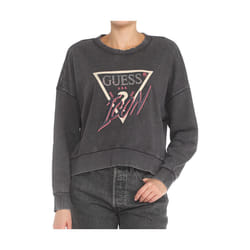 Sweatshirt coton col rond femme Guess Icon