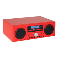 Roadstar HRA-9D+BT/RDL Système stéréo portable Numérique 30 W DAB, DAB+, FM Rouge Lecture de MP3