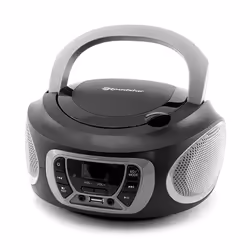 Roadstar CDR-365U/SL, Noir, Argent, Lecteur CD portable