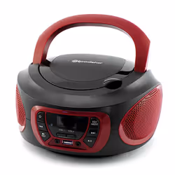 Roadstar CDR-365 U/RD, Rouge, Lecteur CD portable