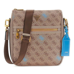 GUESS Sac à épaule bandoulière brun clair marron pour homme - Milano Crossbody Bag 2 Beige / Blue 325121