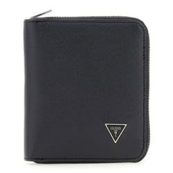 GUESS Porte-monnaie noir pour femme - Milano Zip Around Wallet 325664