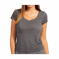 TShirt uni logo brodé  -  Guess jeans - Femme - S