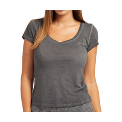TShirt uni logo brodé  -  Guess jeans - Femme - M
