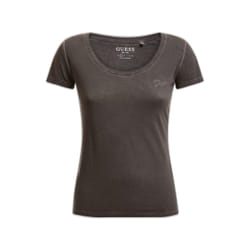 TShirt uni logo brodé  -  Guess jeans - Femme - L
