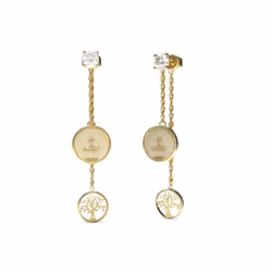 Boucles doreilles - GUESS - JUBE01444JWYGT-U - Acier inoxydable - Or - Oxyde de zirconium