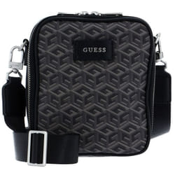 Sac à épaule bandoulière - GUESS - Ederlo Zip Around Crossbody - Gris - 100% polyuréthane - 220 g
