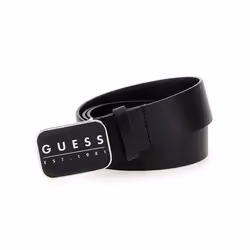 Ceinture - Guess - Homme - veritable est 1981 - Noir - cuir