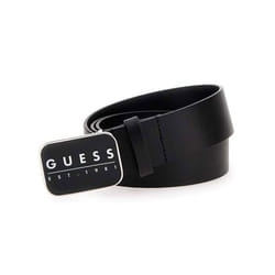 Ceinture - Guess - Homme - veritable est 1981 - Noir - cuir