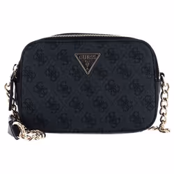 Sac à épaule bandoulière - GUESS - Noelle - Noir - Gris foncé - 100% polyuréthane