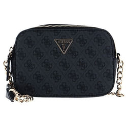 Sac à épaule bandoulière - GUESS - Noelle - Noir - Gris foncé - 100% polyuréthane