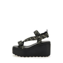 Sandales semelle compensée femme Guess Ocilia2 Logo - black - 36