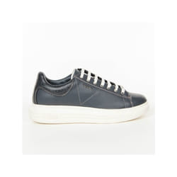 Basket Guess Homme Logo gravé Noir cuir